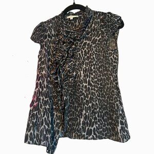 Nanette Lepore Leopard Print Sleeveless Top 6